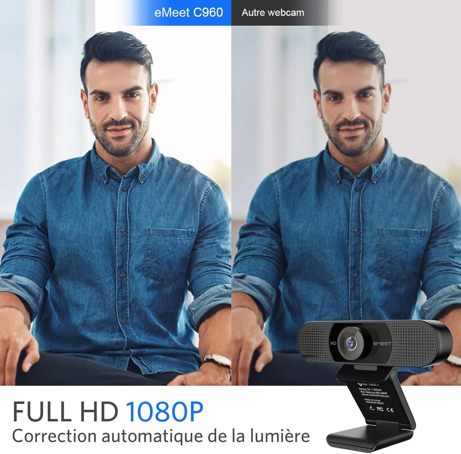 eMeet Webcam 1080P- Webcam C960 Full HD