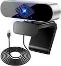 Webcam 1080P avec Microphone, Full HD Camera PC Grand Angle 90 ° 30fps