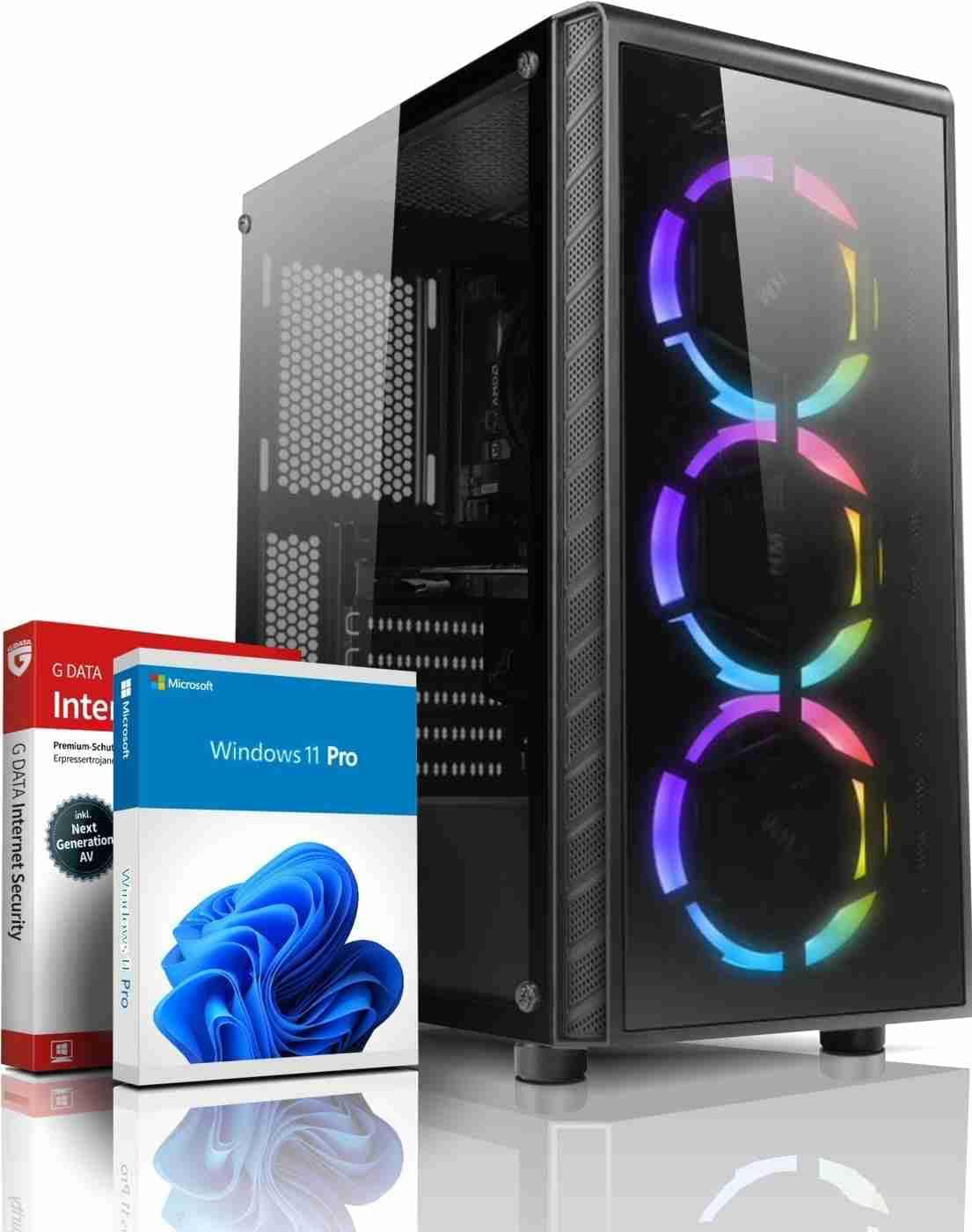 Basic Gaming PC AMD Ryzen 5 3400G 8 Threads 4.20 GHz • 16 Go DDR4 • AMD Radeon™ RX Vega11 Graphics • 512Go SSD • Windows 11 • WLAN •