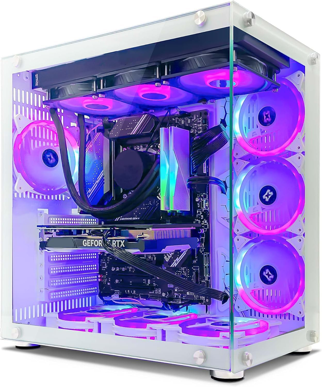 PC Gaming - Processeur Ryzen 5 • RTX 5070 12 GO • RAM DDR4 16 GO RGB • SSD 1 to • WiFi • BOÎTIER ARGB • Watercooling • W11
