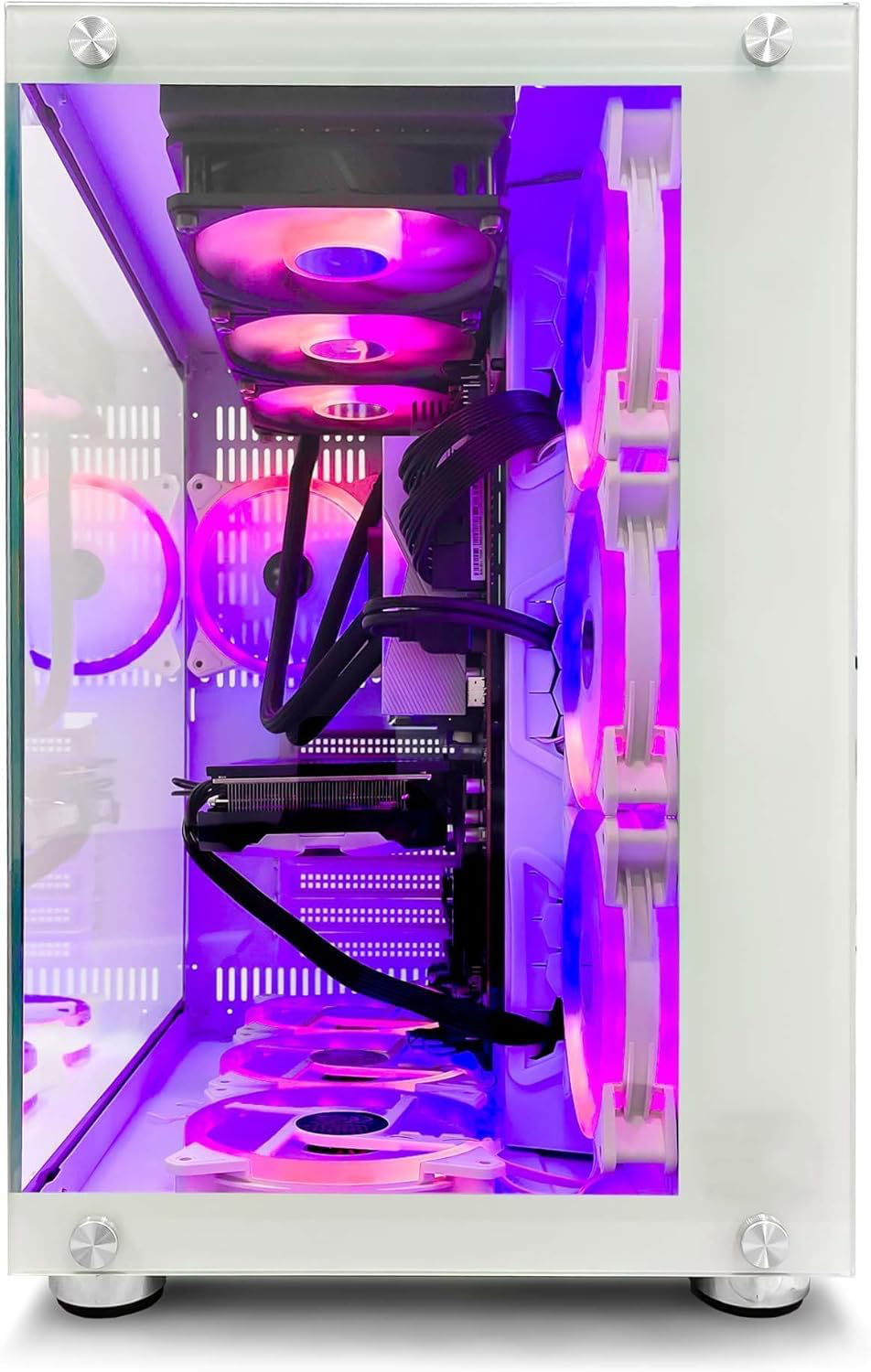 INFOMAX | PC Gamer, Ordinateur de Bureau, PC Gaming - Processeur Ryzen 5 • RTX 5070 12 GO • RAM DDR4 16 GO RGB • SSD 1 to • WiFi • BOÎTIER ARGB • Watercooling • W11