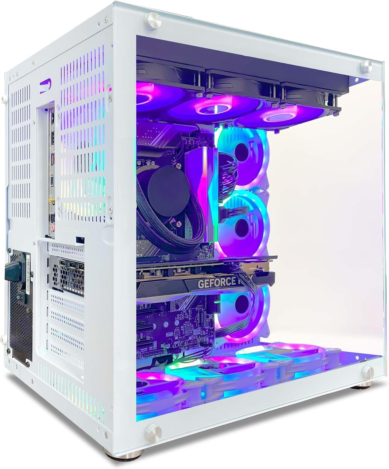 INFOMAX | PC Gamer, Ordinateur de Bureau, PC Gaming - Processeur Ryzen 5 • RTX 5070 12 GO • RAM DDR4 16 GO RGB • SSD 1 to • WiFi • BOÎTIER ARGB • Watercooling • W11