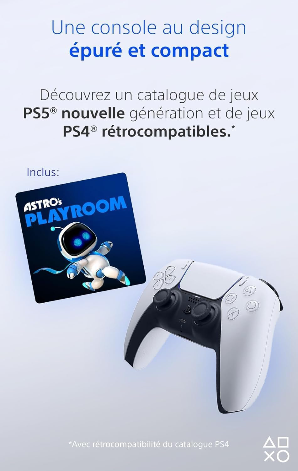 Playstation Sony, 5 Édition Numérique, PS5 avec 1 Manette Sans Fil DualSense, Couleur : Blanche