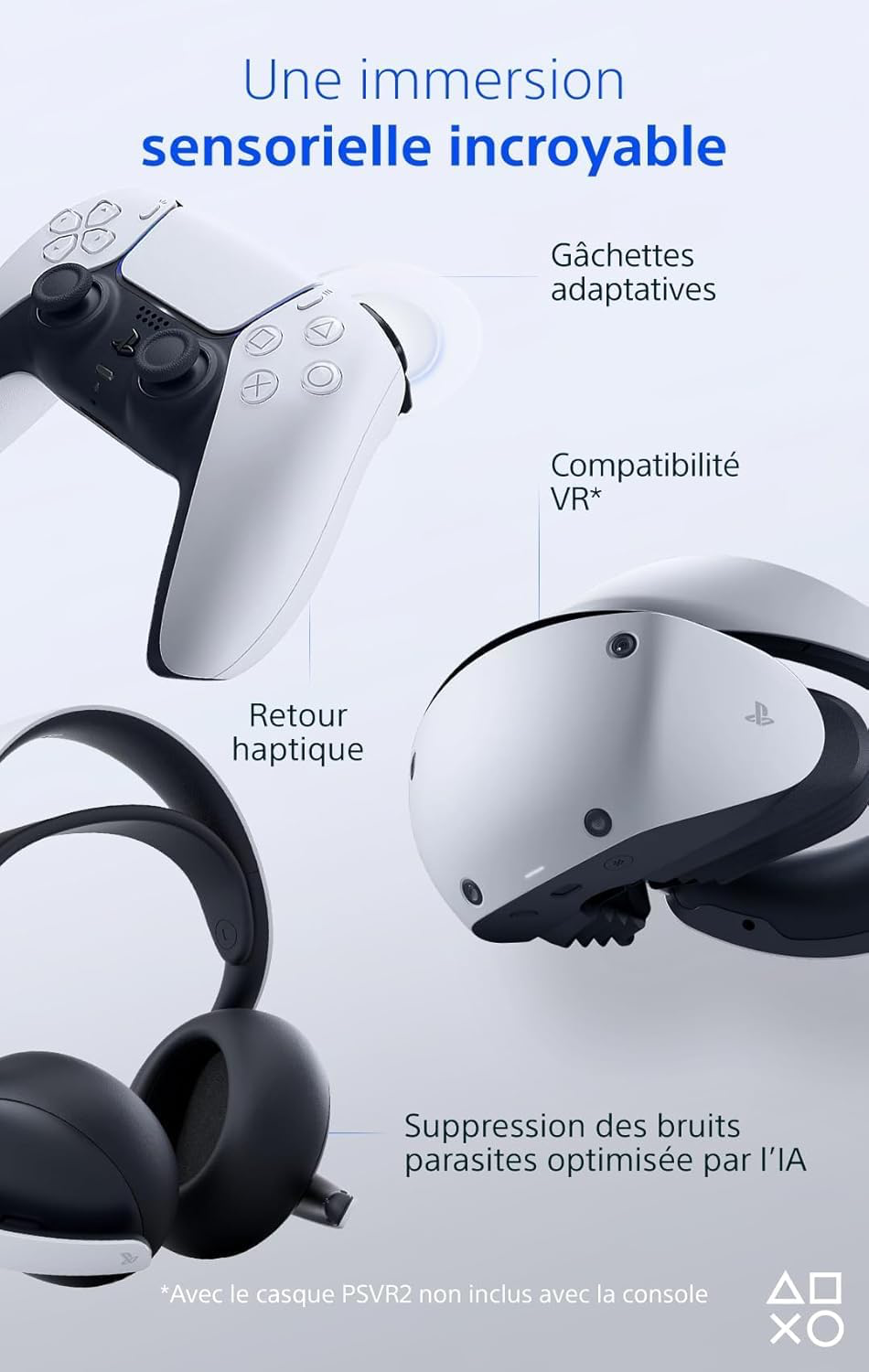 Playstation Sony, 5 Édition Numérique, PS5 avec 1 Manette Sans Fil DualSense, Couleur : Blanche
