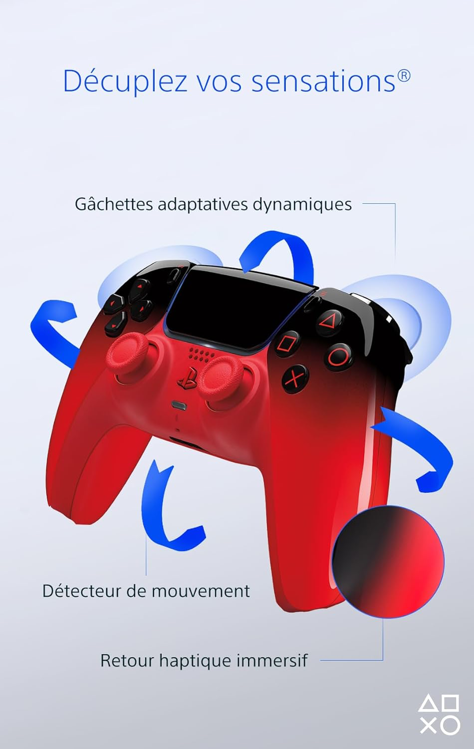 Playstation Sony, Manette 5 officielle DualSense, Sans fil, Batterie rechargeable, Bluetooth, Compatible avec PS5 et PC, Collection HYPERPOP