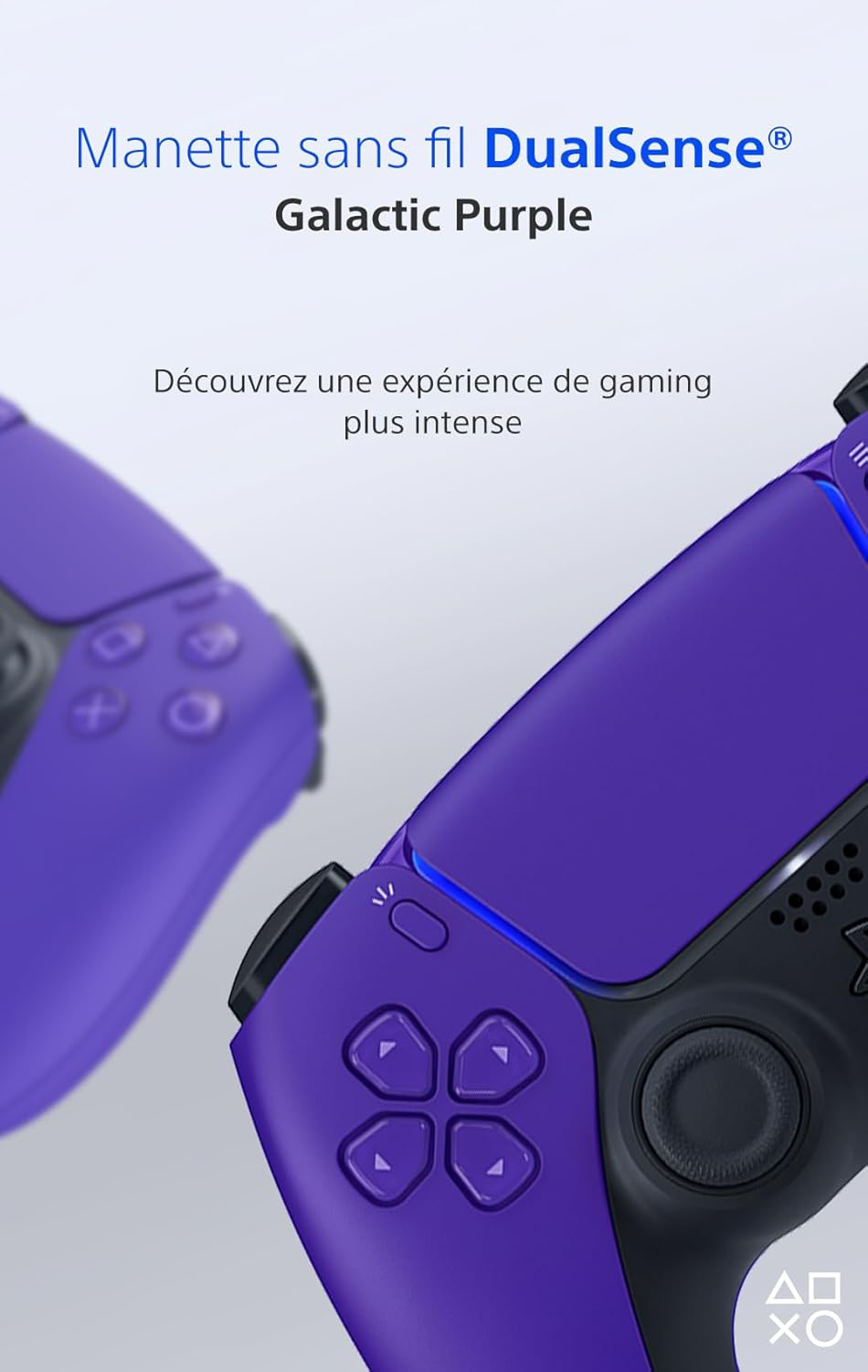 Sony, Manette PlayStation 5 officielle DualSense, Sans fil, Batterie rechargeable, Bluetooth, Compatible avec PS5 et PC