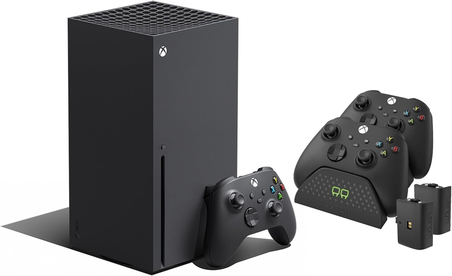 Xbox Series X + Venom Double station de chargement avec 2 batteries rechargeables - Noir Series X & S One