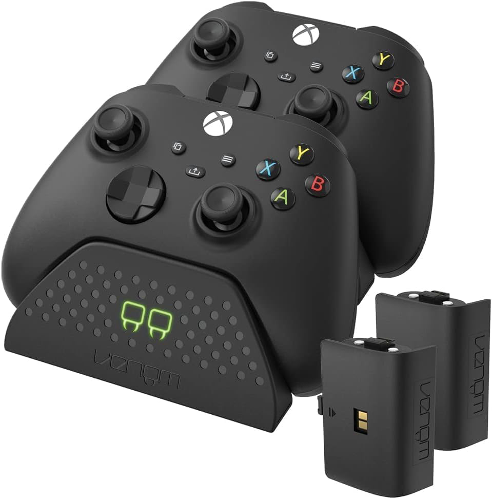 Xbox Series X + Venom Double station de chargement avec 2 batteries rechargeables - Noir Series X & S One