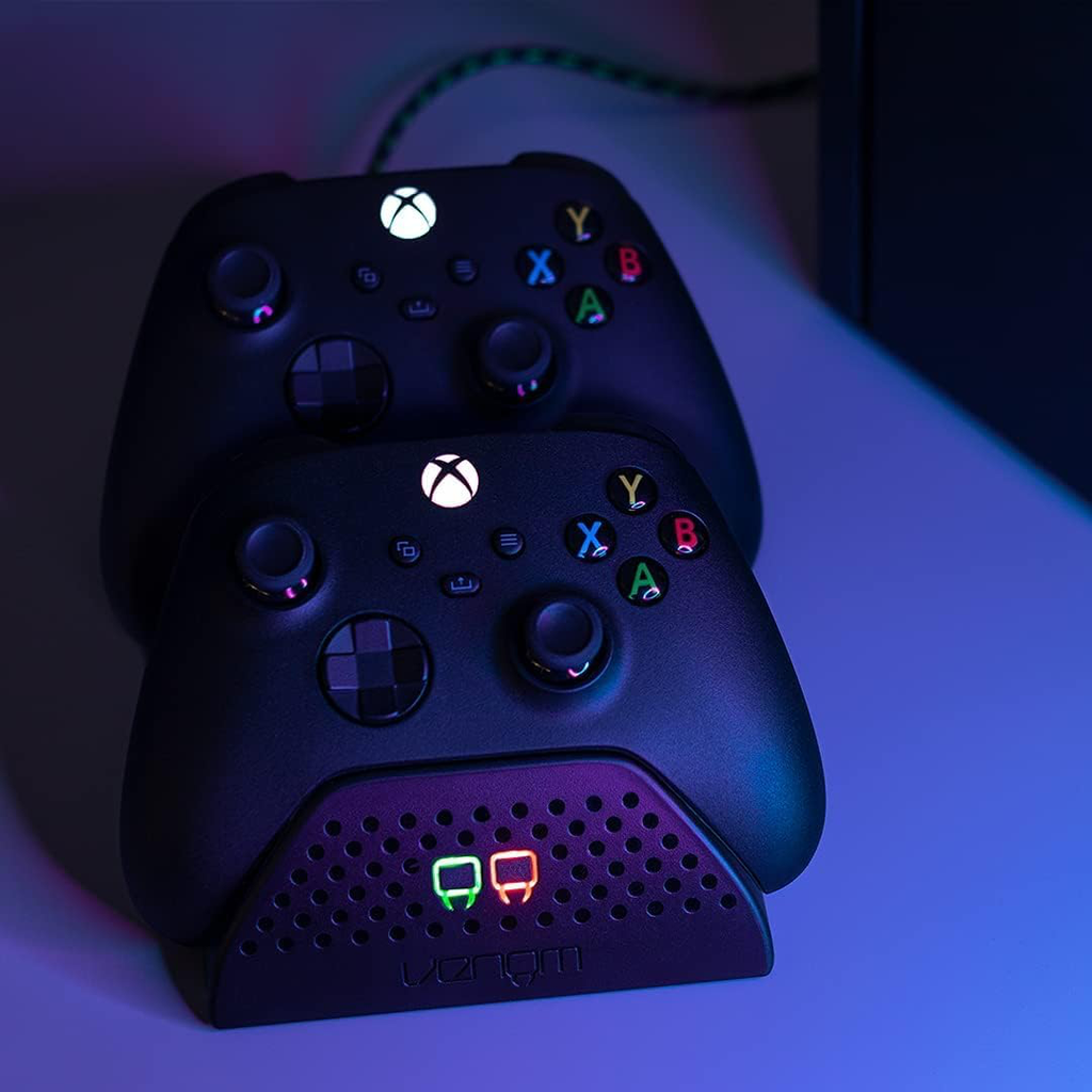 Xbox Series X + Venom Double station de chargement avec 2 batteries rechargeables - Noir Series X & S One