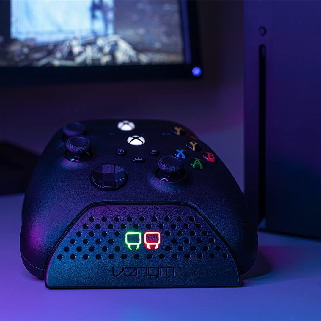 Xbox Series X + Venom Double station de chargement avec 2 batteries rechargeables - Noir Series X & S One