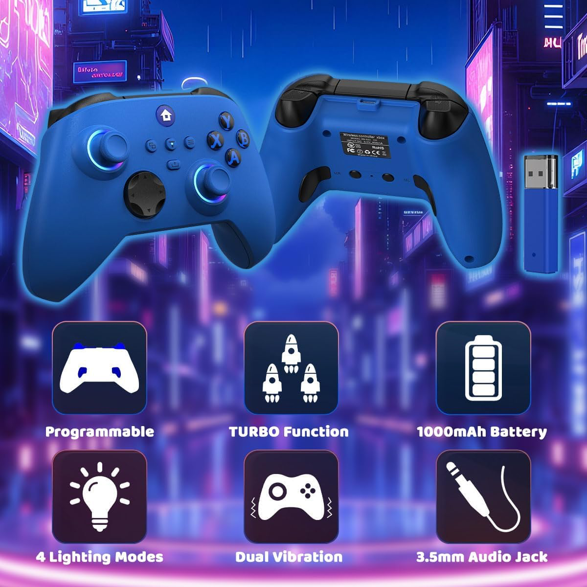 Manette Xbox One, manette sans fil Xbox Series X & S/Xbox One/Elite/Windows 7/8/10