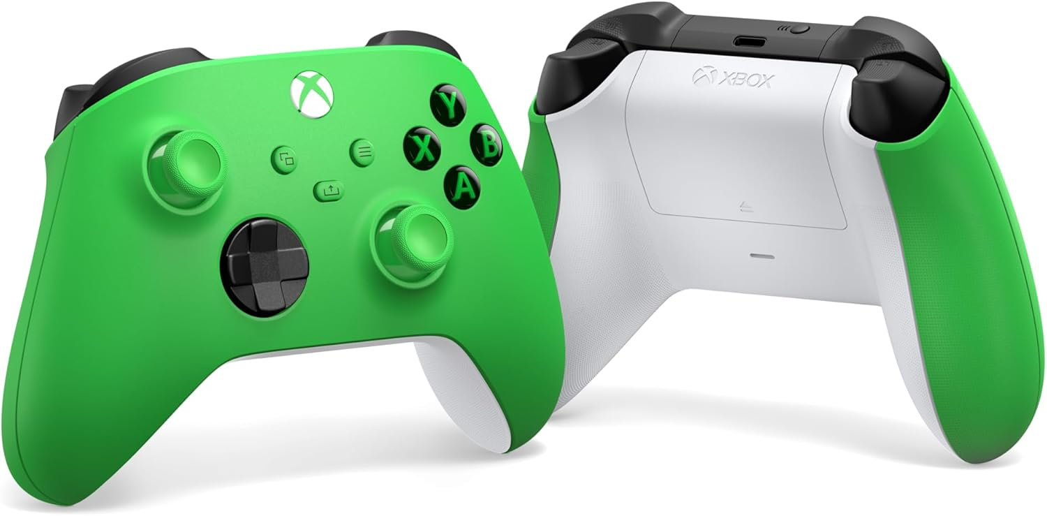Xbox Manette sans Fil - Velocity Green One, Series X, Series S, Windows 10 & 11, Android et iOS