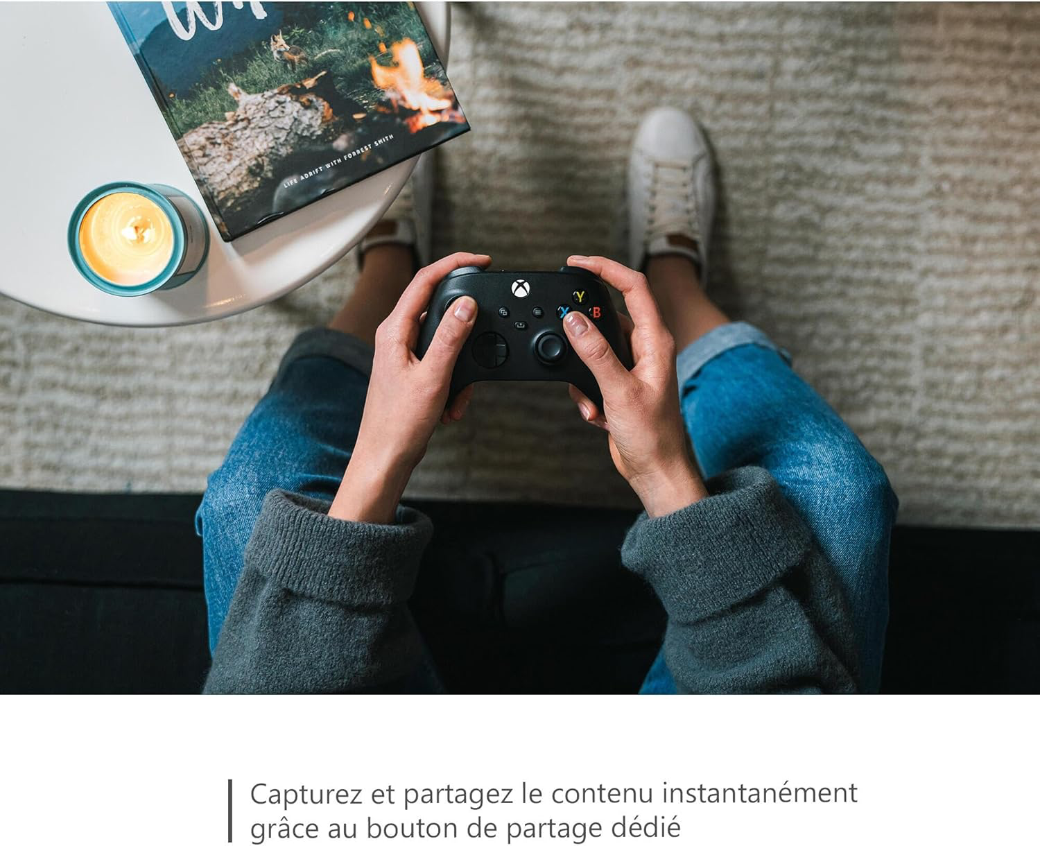 Xbox Manette sans Fil - Carbon Black Series X, Series S, One, Windows 10 & 11, Android et iOS