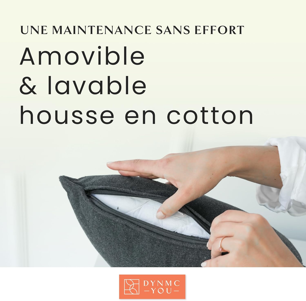 Coussin canapé 40x40 décoratif, Housse en Coton Oeko-TEX - Coussin décoratif avec Rembourrage moyennement Dur - Parfait comme Coussin Dos Confortable de qualité supérieure