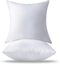 Coussins de Garnissage  Lot de 2 Petits Doux et Moelleux Blancs Coussins Carré décoratifs Rembourrage Coussins pour Canapés Salon