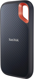SanDisk Extreme Disque SSD Externe 500 Go (Portable NVMe SSD, jusqu'à 1050 Mo/s en lecture, 1000 Mo/s en écriture, USB-C, Résistance à la poussière et à l'eau classée IP65, Mousqueton pratique) Noir