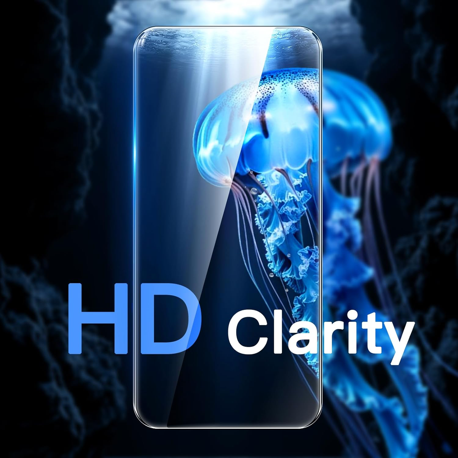 Protection D'écran pour iPhone 17 6,3 Pouces, Film en Verre Trempé avec Outil d'Installation Facile, Dureté 9H, Compatible avec les Coques, Lot de 3