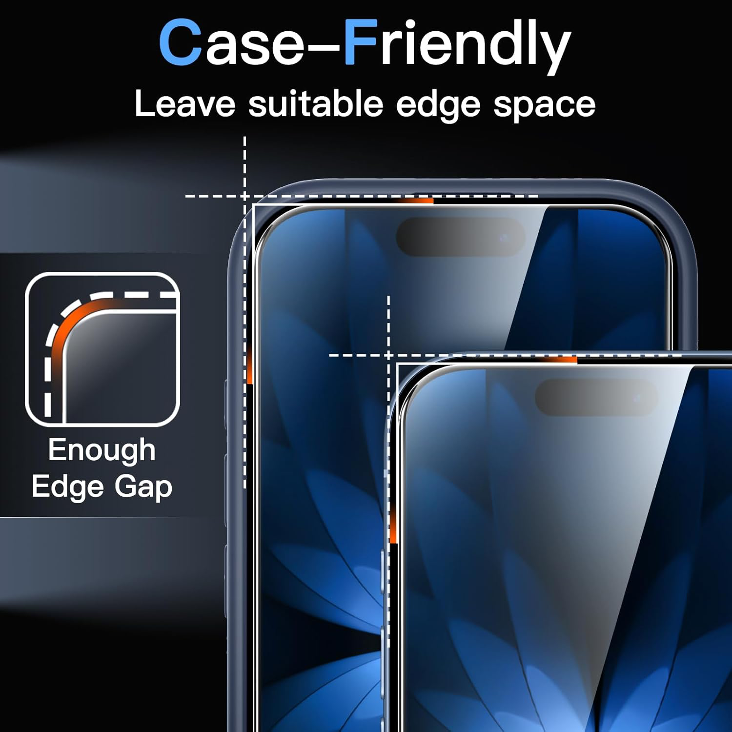Protection D'écran pour iPhone 17 6,3 Pouces, Film en Verre Trempé avec Outil d'Installation Facile, Dureté 9H, Compatible avec les Coques, Lot de 3