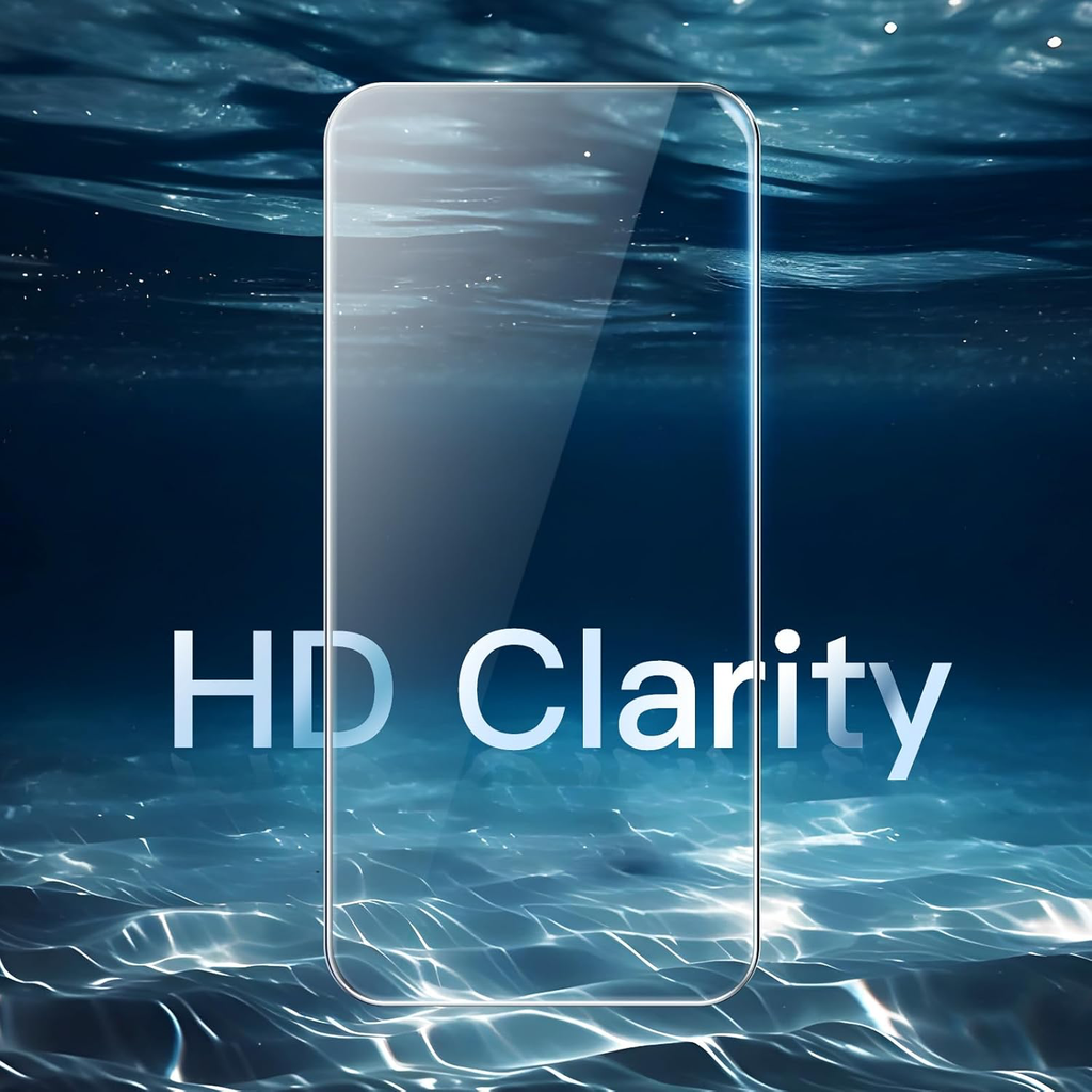 Protection D'écran pour iPhone 16 Plus 6,7 Pouces, Film en Verre Trempé avec Outil d'Installation Facile, Compatible Coque, Transparent HD, Lot de 3