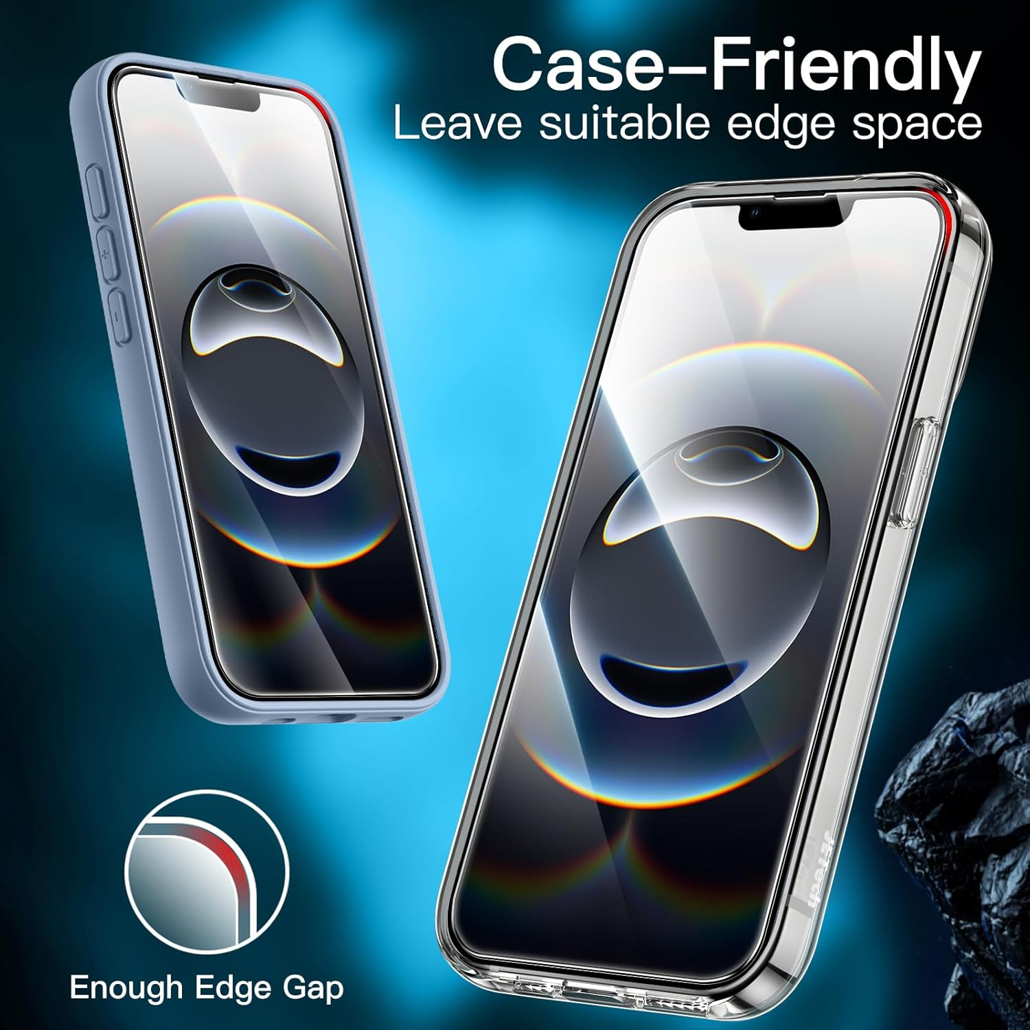 Protection D'écran à Couverture Complète pour iPhone 17e (2026) / iPhone 16e, Film en Verre Trempé 9H, Compatible Coque, HD Transparente, Écran de 6,1 Pouces, Lot de 3