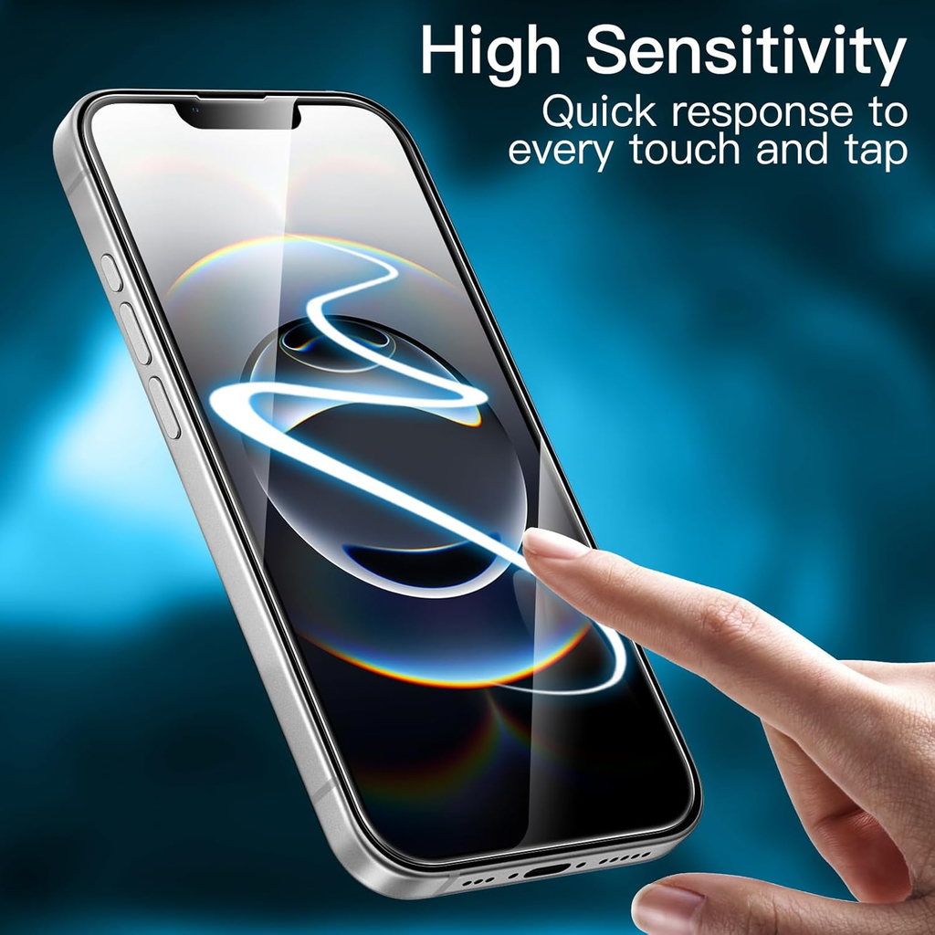 Protection D'écran à Couverture Complète pour iPhone 17e (2026) / iPhone 16e, Film en Verre Trempé 9H, Compatible Coque, HD Transparente, Écran de 6,1 Pouces, Lot de 3