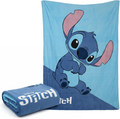 Couverture Stitch pour Enfants 160 x 130 cm - Couverture Douce et légère pour garçons et Filles, Chaude, agréable et très Confortable au Toucher, idéale pour Le lit ou Le canapé