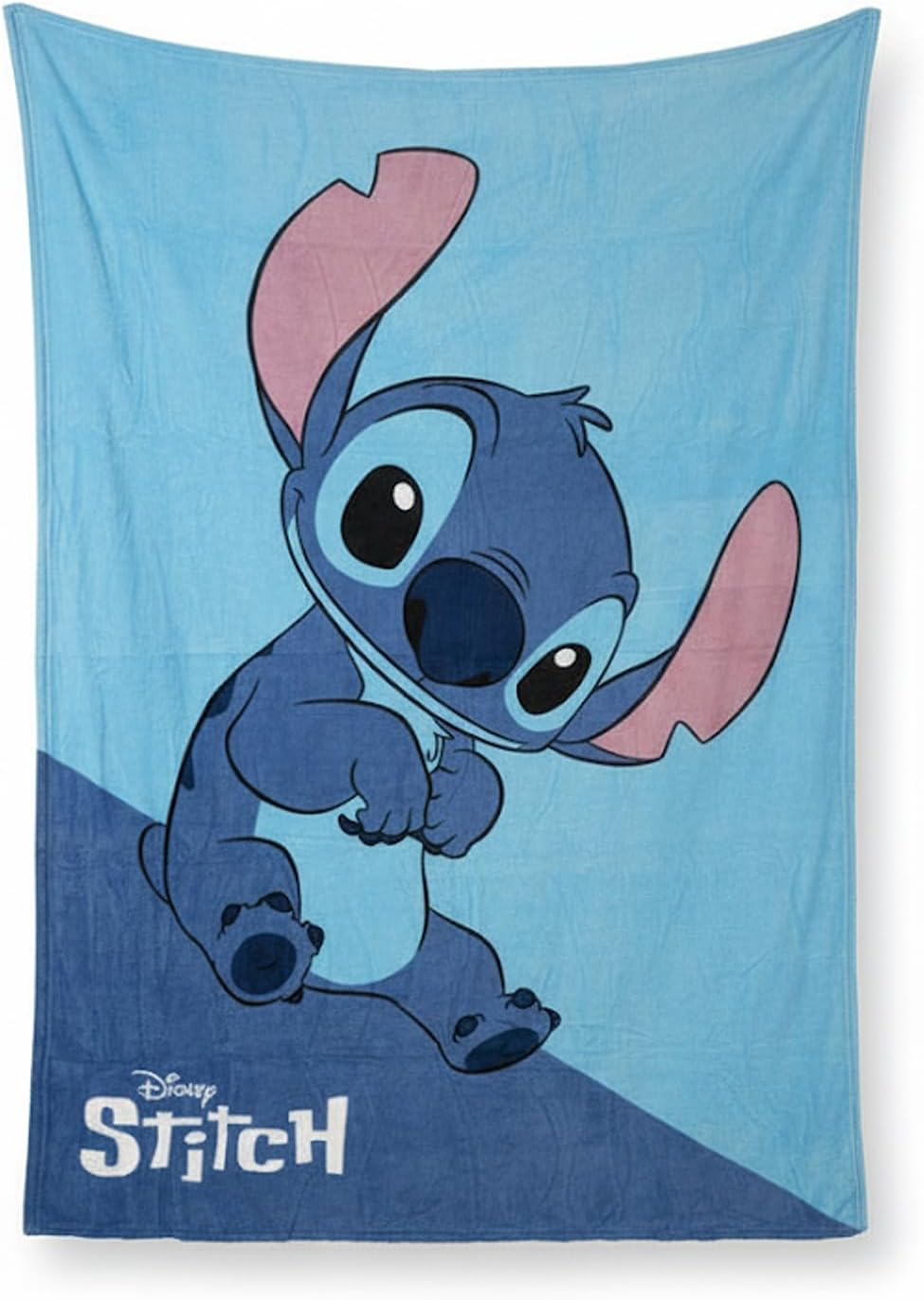 Couverture Stitch pour Enfants 160 x 130 cm - Couverture Douce et légère pour garçons et Filles, Chaude, agréable et très Confortable au Toucher, idéale pour Le lit ou Le canapé