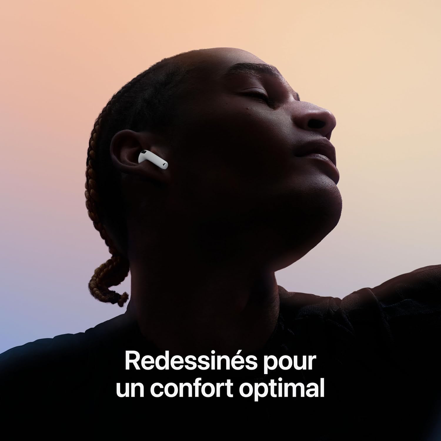 Apple AirPods 4 Écouteurs sans Fil, écouteurs Bluetooth, avec Réduction Active du Bruit, Audio adaptatif