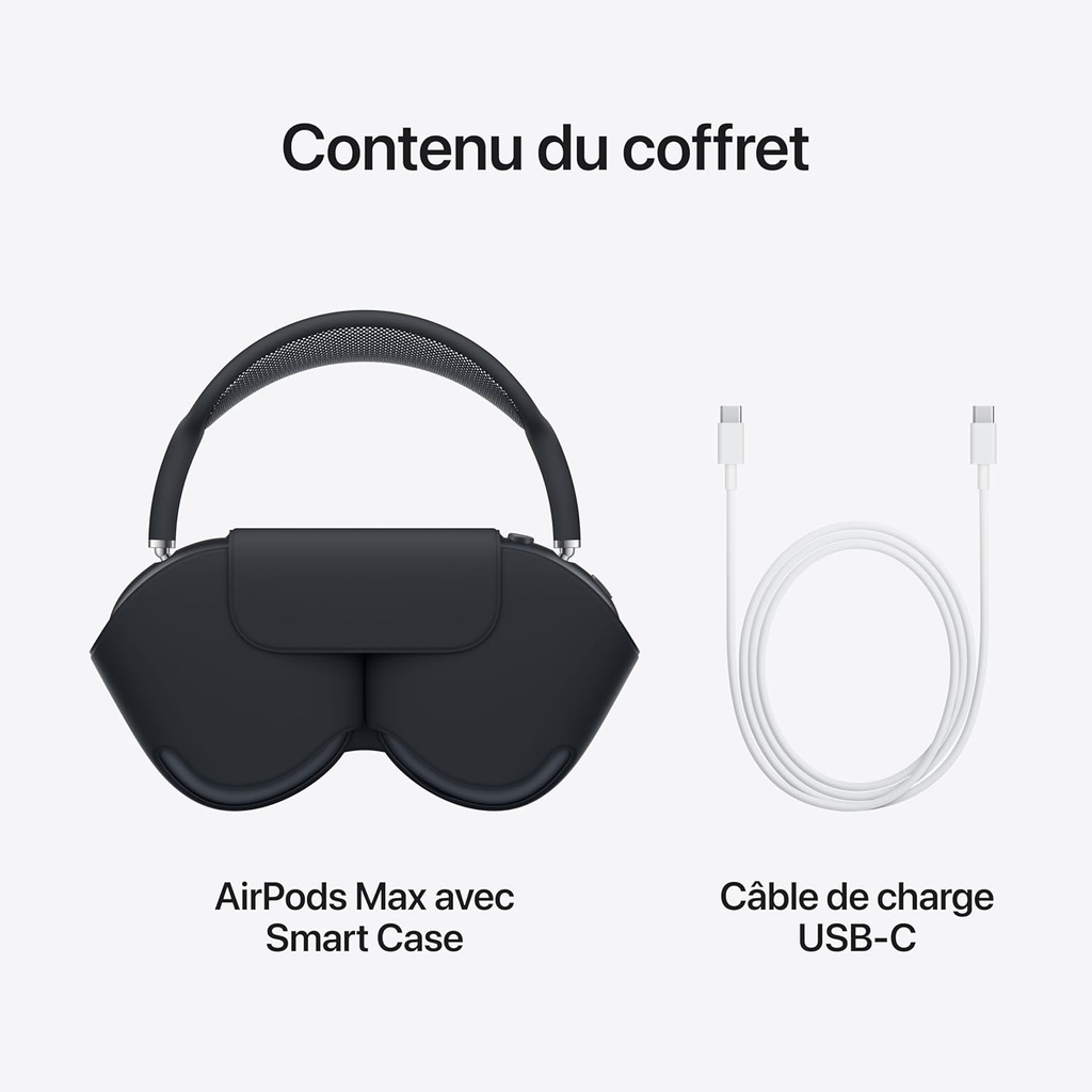Apple AirPods Max Casque Circum-auriculaire sans Fil, réduction Active du Bruit de Niveau Pro