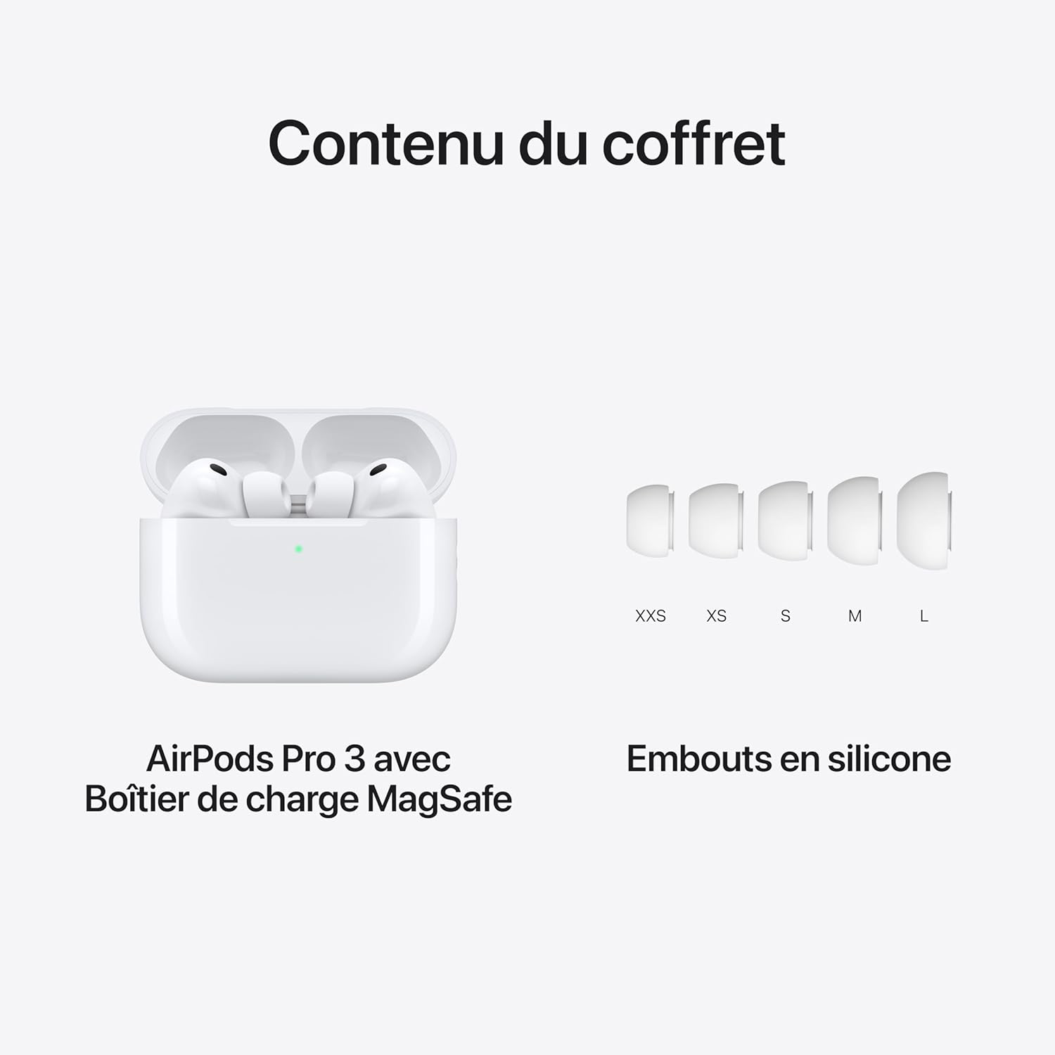 Apple AirPods Pro 3 Écouteurs sans Fil, réduction Active du Bruit, détection de la fréquence Cardiaque