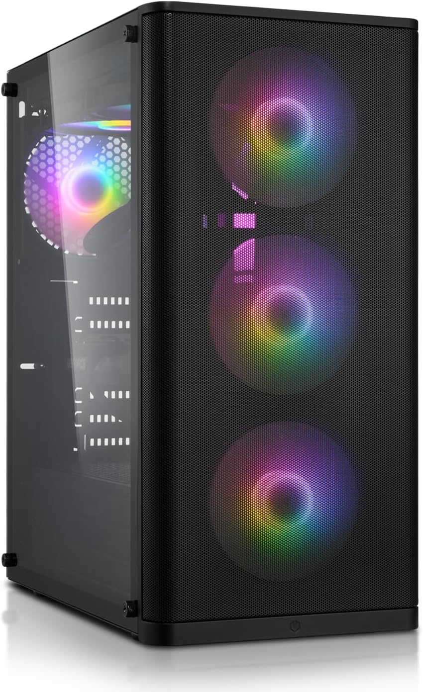 PC Gamer – AMD Ryzen 7 8700F | NVIDIA RTX 5070 12 Go | 32 Go DDR5 HighSpeed | SSD M.2 1 to | Windows 11 Pro – Extrêmement Puissant et Silencieux !