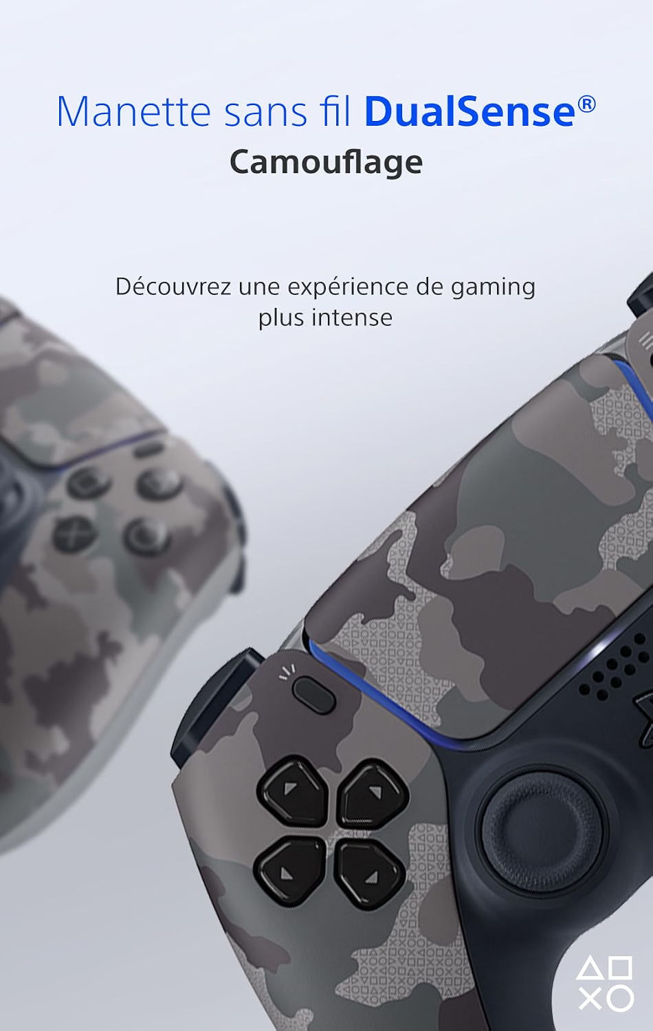 Playstation Sony, Manette 5 Officielle DualSense, Sans Fil, Compatible PS5/PC, Couleur : Camouflage