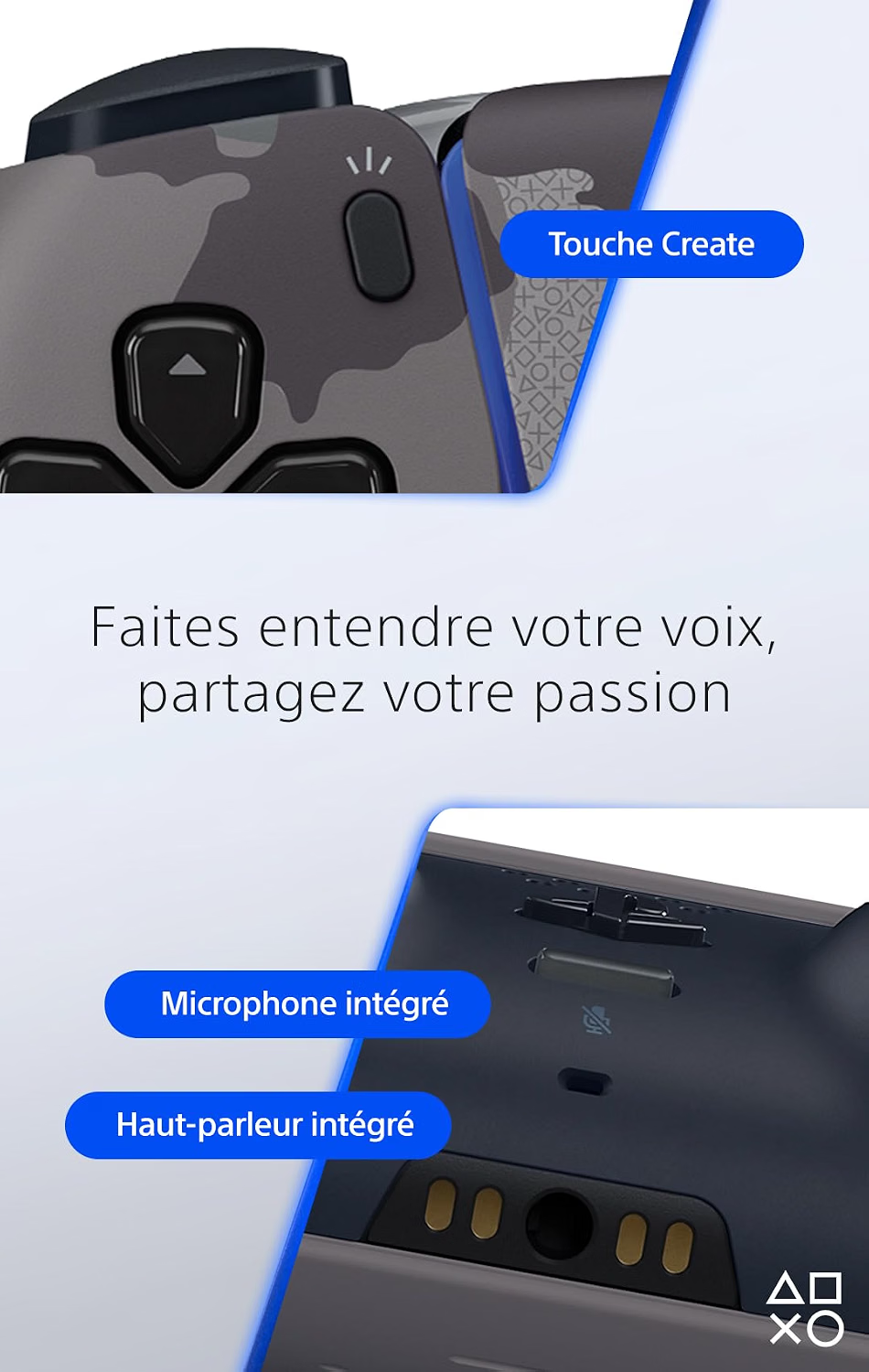 Playstation Sony, Manette 5 Officielle DualSense, Sans Fil, Compatible PS5/PC, Couleur : Camouflage