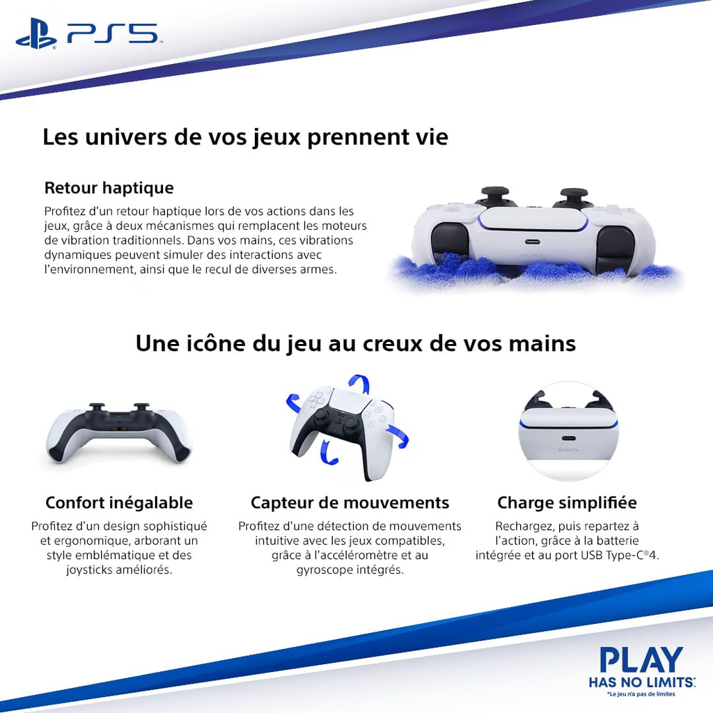 Manette sans fil DualSense – Edition Limitée Grand Theft Auto VI - Blanche