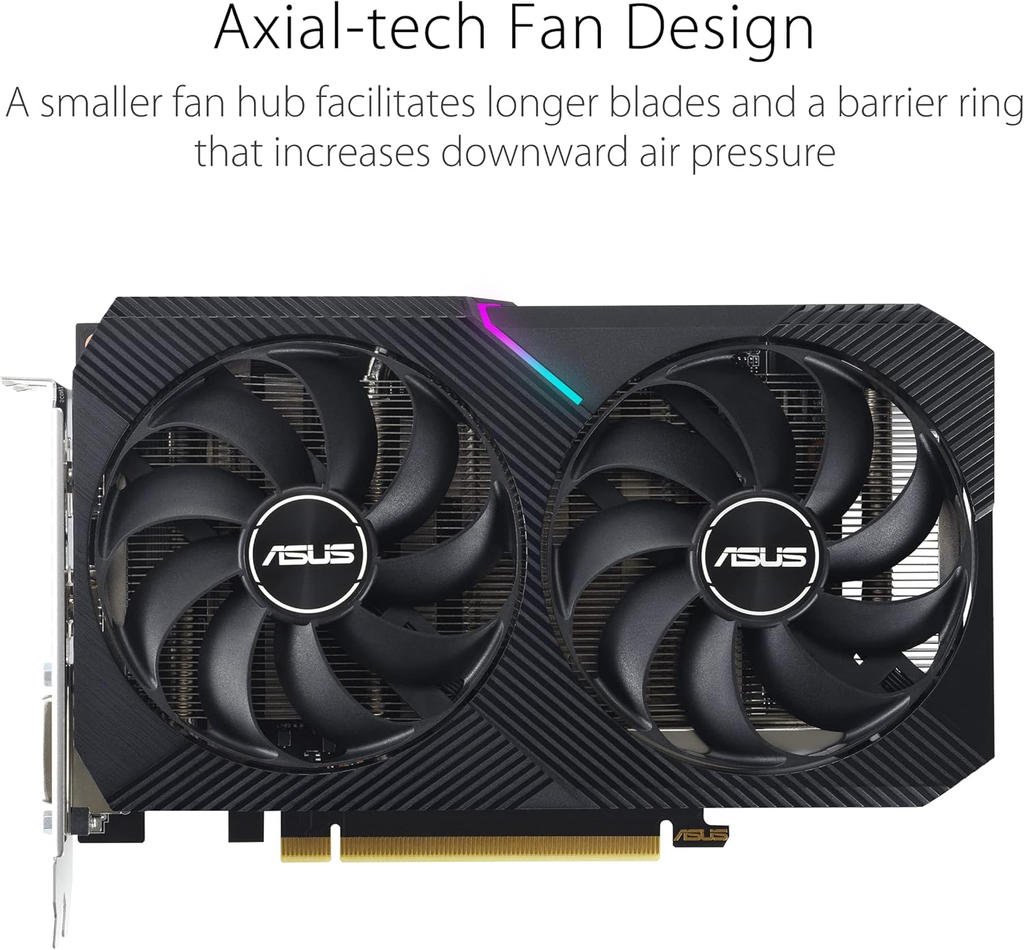 ASUS PHOENIX NVIDIA GeForce RTX 3050 V2 OC Edition – Carte graphique (8GB GDDR6)