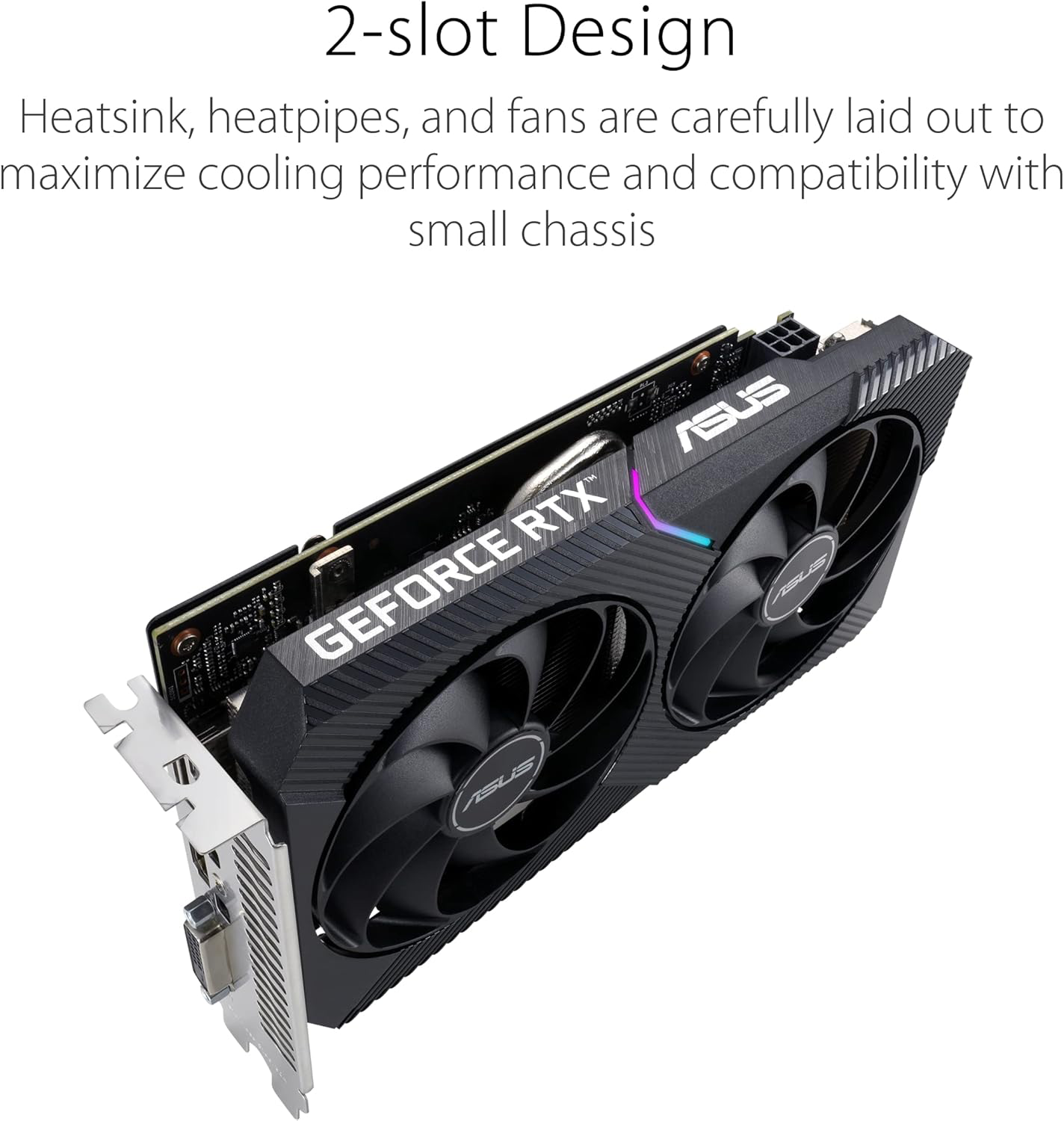 ASUS PHOENIX NVIDIA GeForce RTX 3050 V2 OC Edition – Carte graphique (8GB GDDR6)