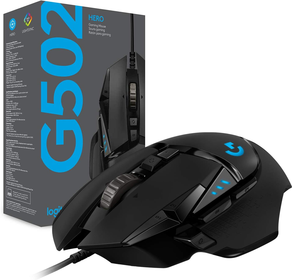 Logitech G G502 HERO Souris Gamer Filaire Haute Performance