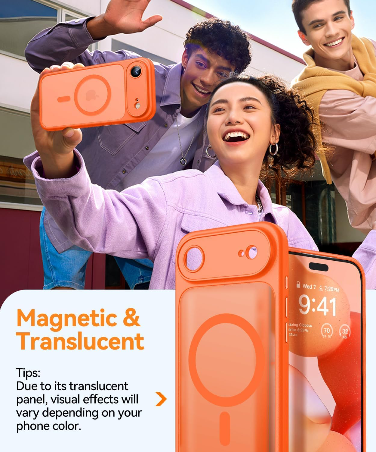 CANSHN Coque Magnétique pour iPhone Air