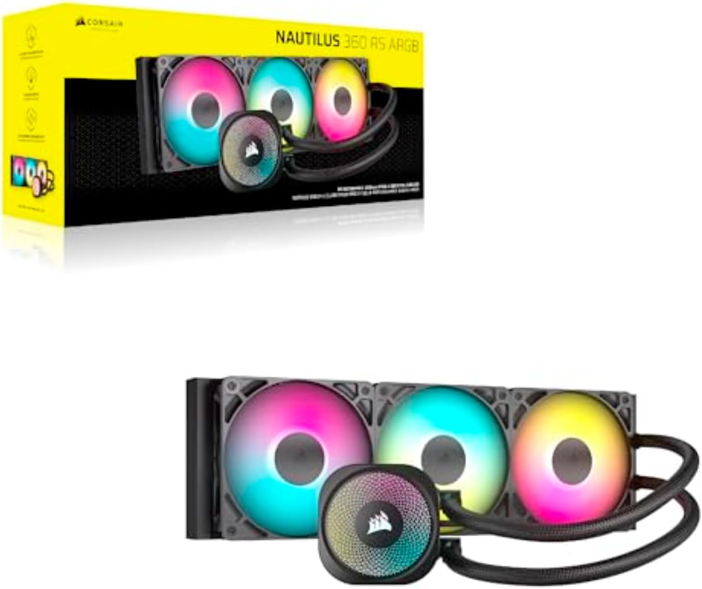 CORSAIR Nautilus 360 RS ARGB Refroidisseur Liquide