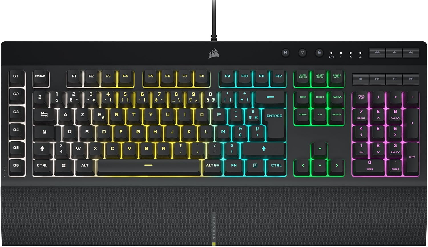 CORSAIR K55 RGB PRO Clavier de Jeu Filaire à Membrane