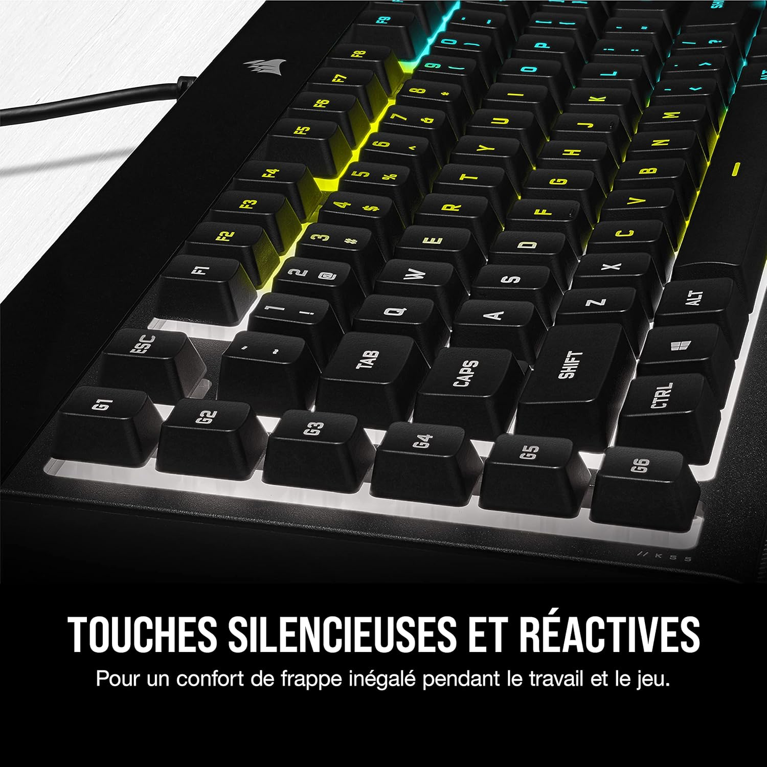 CORSAIR K55 RGB PRO Clavier de Jeu Filaire à Membrane