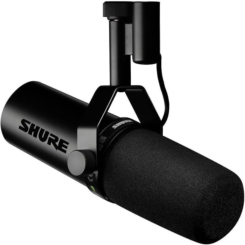 Shure SM7dB Microphone Dynamique pour la Voix avec préampli intégré pour Le Streaming, Le Podcast, et l'enregistrement
