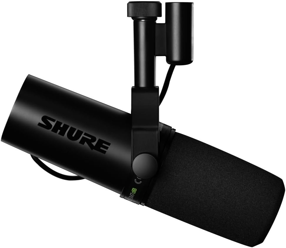 Shure SM7dB Microphone Dynamique pour la Voix avec préampli intégré pour Le Streaming, Le Podcast, et l'enregistrement