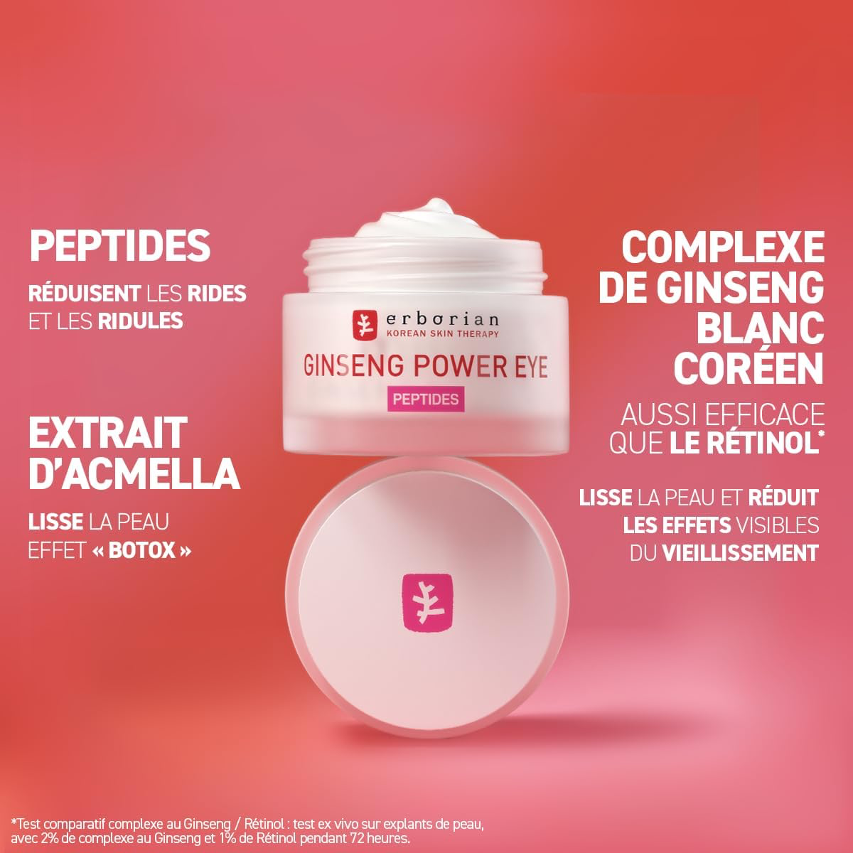 Erborian - Ginseng Power Eye - Crème Contour des Yeux Lissante Anti-Âge