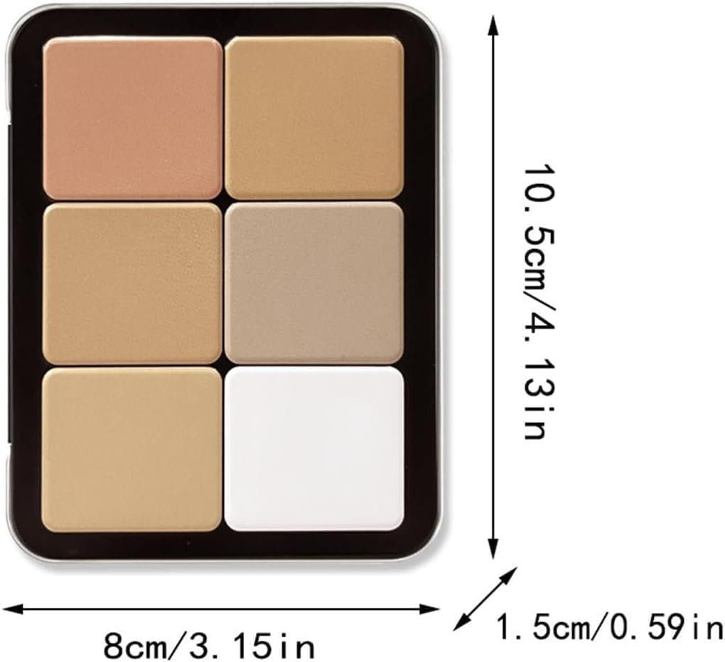 Palette de 12 couleurs d'anticernes et de fards à joues, longue tenue, résistante aux bavures