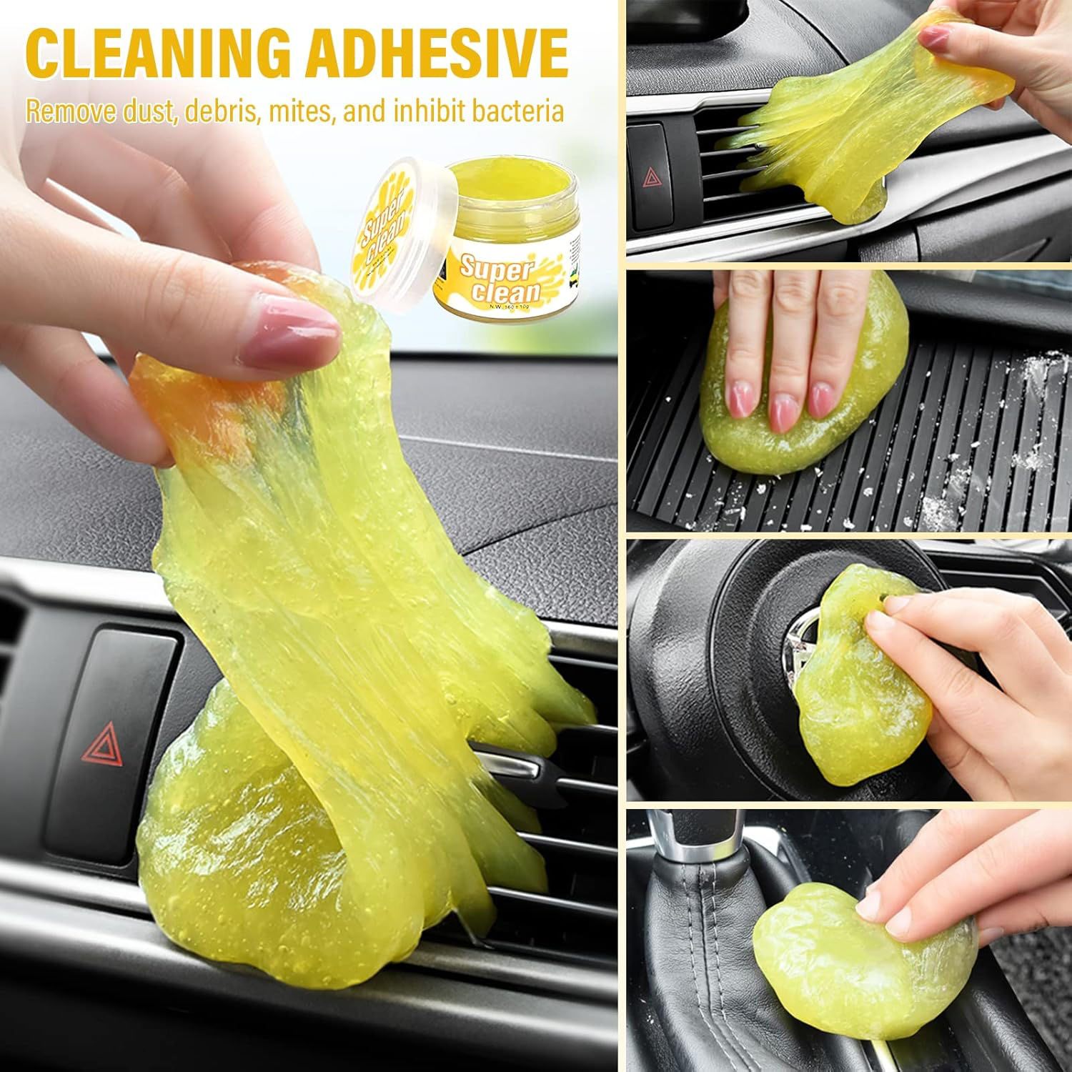 Kit De Nettoyage Voiture - 20 Pièces Intérieur Extérieur - Kit Lavage Voiture Avec Brosses, Éponges Polissage, Gel Nettoyage Plus Encore - Sac Transport