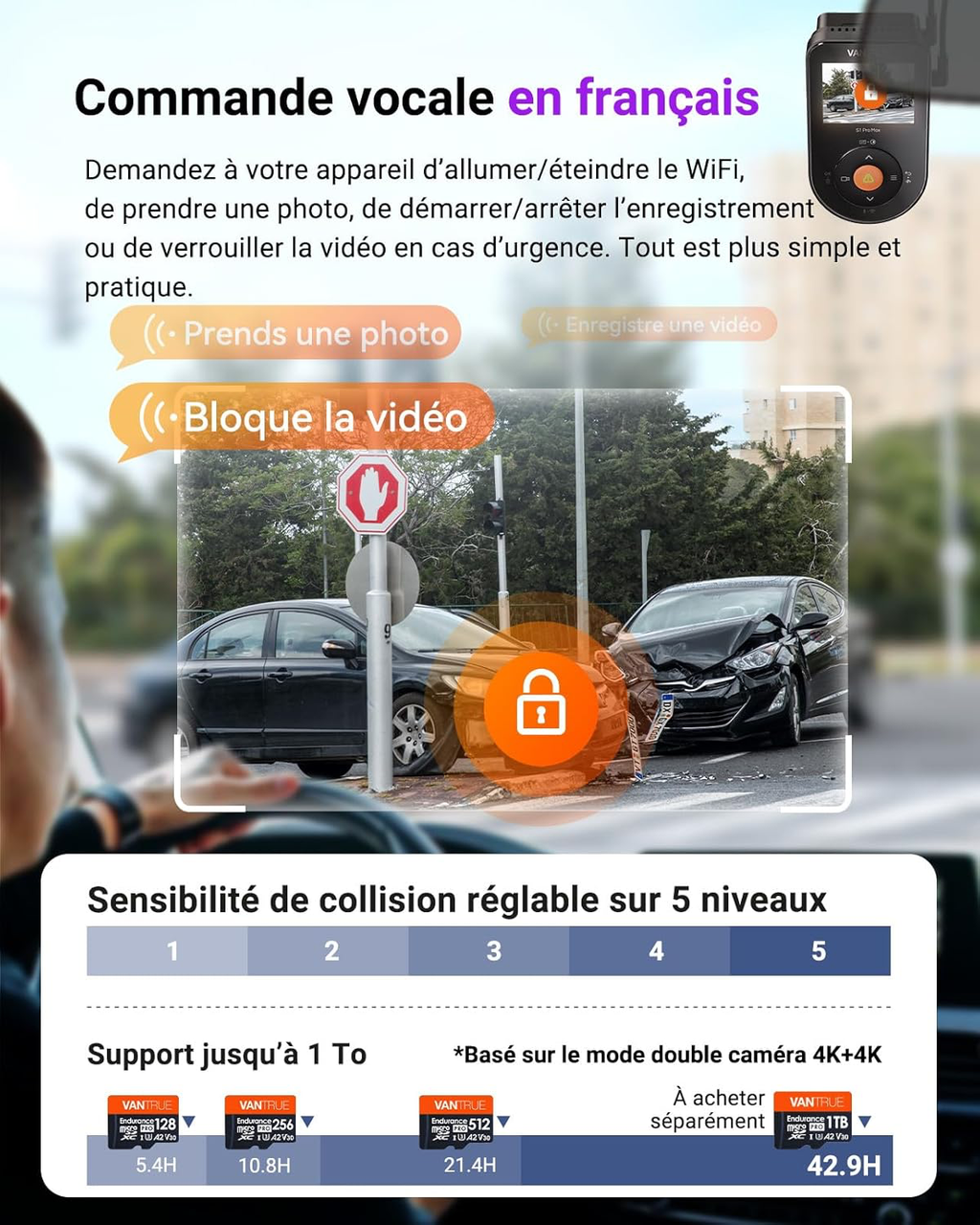 Dashcam Voiture S1 Pro Max