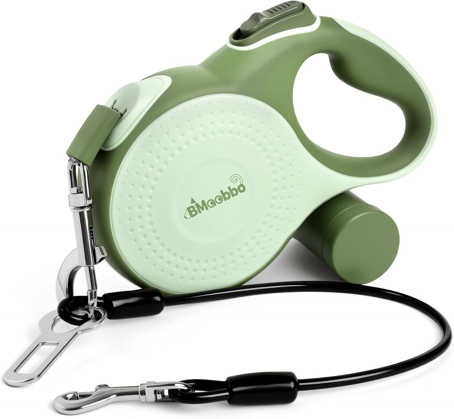 Laisse rétractable pour Chien 8m, Laisse rétractable avec Corde en Acier résistante aux morsures et Support pour Sac à crottes