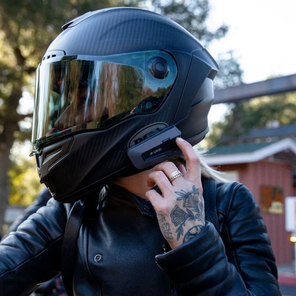 Cardo - Pack Double - PACKTALK Edge Système de Communication Bluetooth pour Moto Intercom