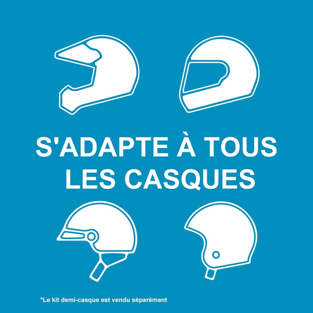 Cardo Spirit, système de Communication Bluetooth pour Casque de Moto - 1 Unité